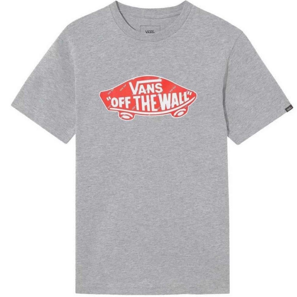 Vans Gray and Red Short Sleeve Tee